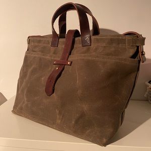 Peg & Awl Waxed Canvas Tote - Truffle